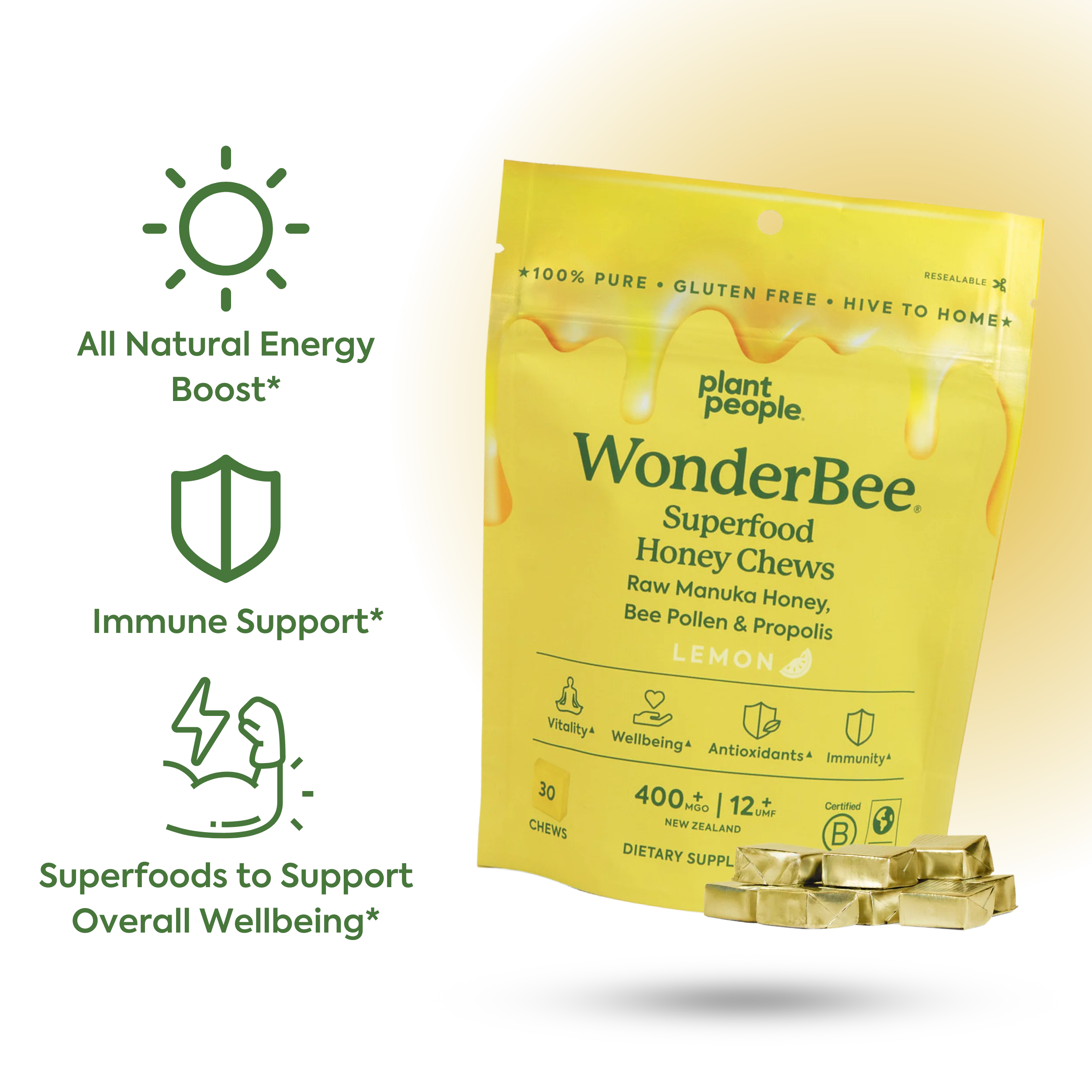 WonderBee Superfood Honey Chews